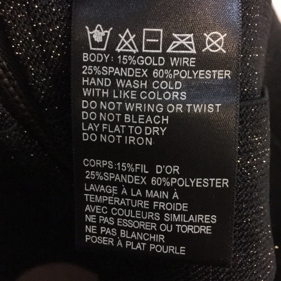 Sparkle & Fade at UO Gold Woven Crop Top - Picture 3 of 4